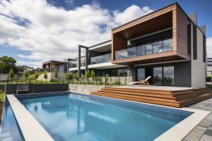 3d house model with modern architecture 1