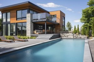 3d house model with modern architecture